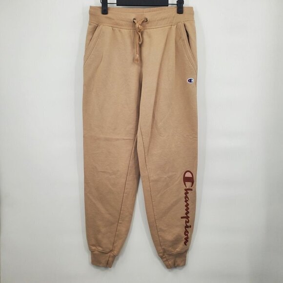 Champion Logo Print Fleece-lined Jogger Pull-on Drawstring Pants Medium Women - Picture 2 of 12